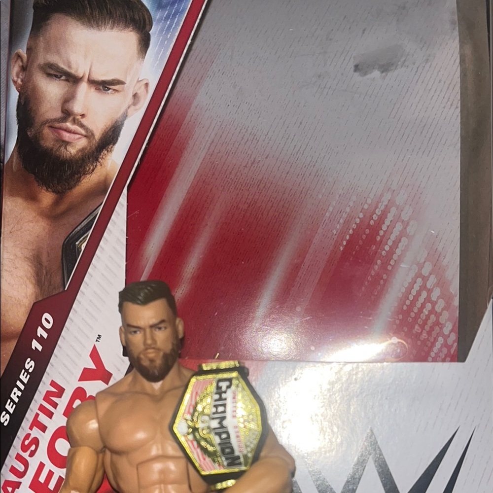 WWE Action Figure with Gold Championship Belt